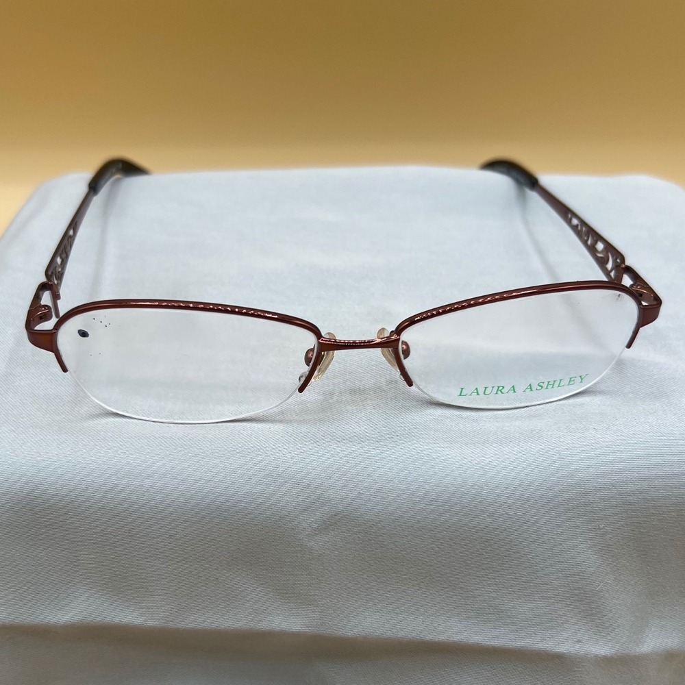 Laura Ashley Janis Eyeglasses Women 52-16-135 Cinnamon NWOT Cottagecore